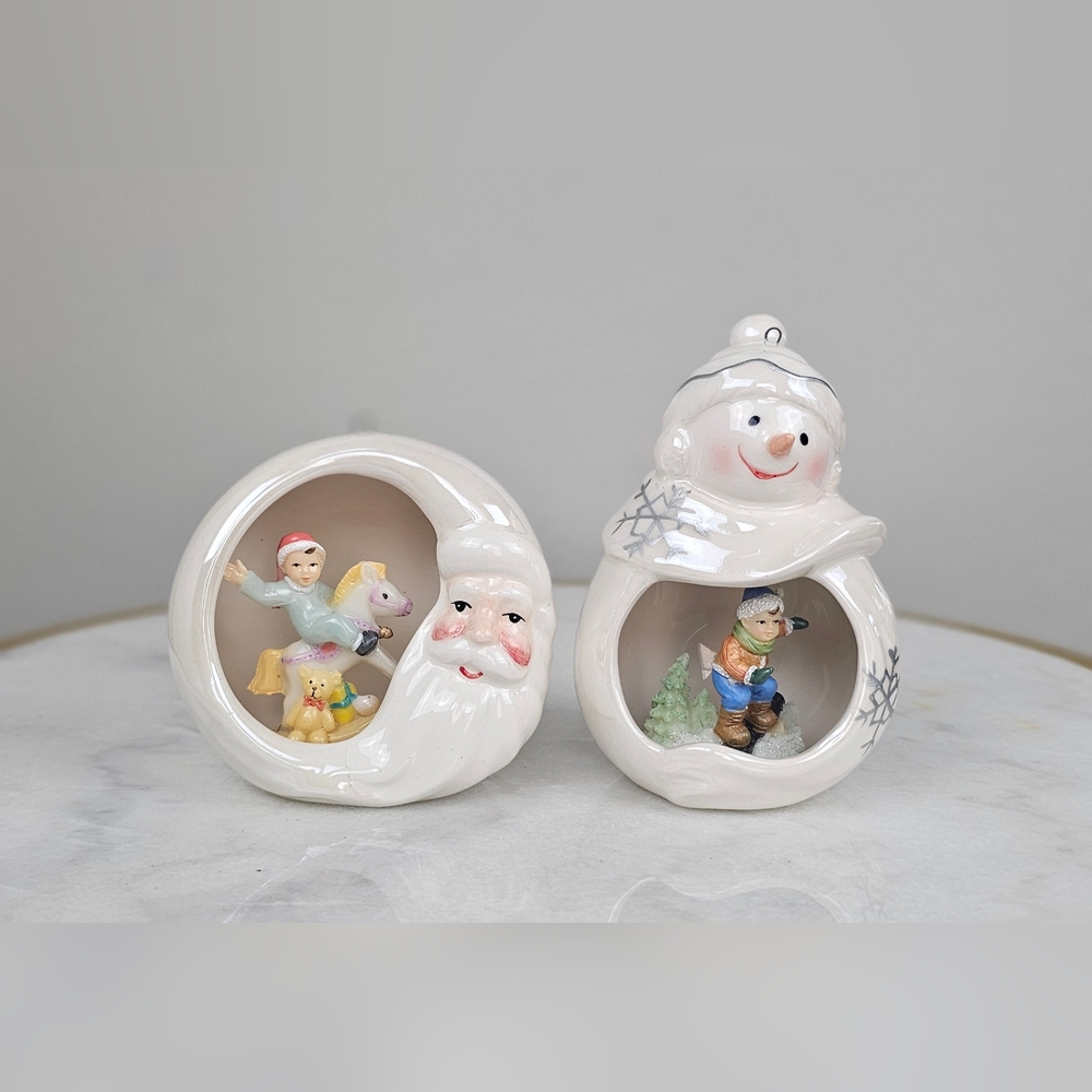 2 Vintage‎ APPLETREE Design Christmas Ornaments